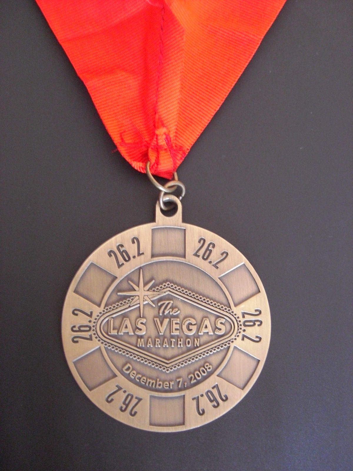 2008 LV marathon medal